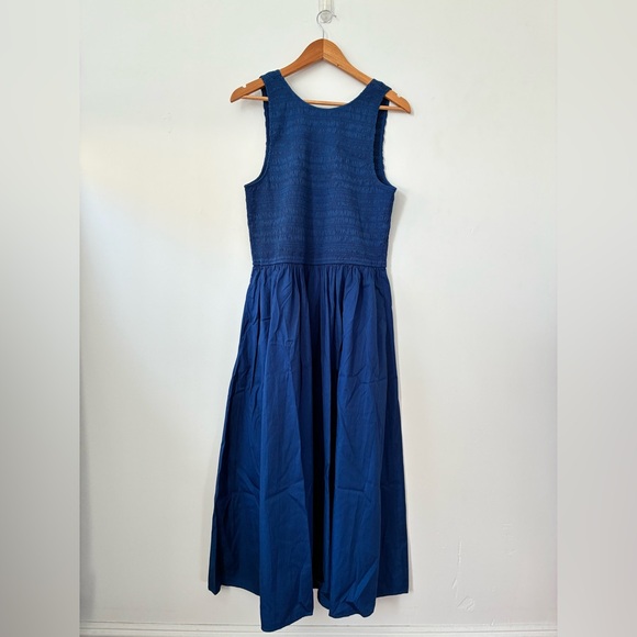 The Melody Scoopback Smocked Midi Dress - Picture 2 of 10